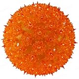 Starlight Sphere - 50 Orange Mini Lights - Green Wire - Indoor/Outdoor