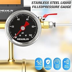 MEANLIN MEASURE 0~100Psi Stainless Steel 1/8" NPT
