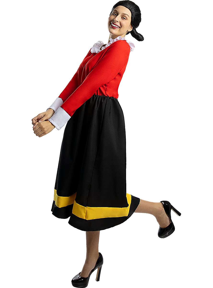 Funidelia | Olive Costume - Popeye OFFICIAL for woman size L Popeye the Sailor, Cartoons - Red - Costumes for adults fancy dress & props for Halloween, carnival & parties