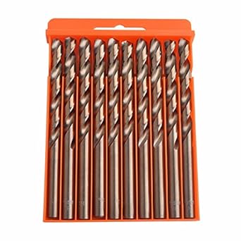 Generic 5mm : Flexsteel Tools M35 Cobalt Drill Bit Set,HSS-CO Drill Set 1.0-10MM, for Drilling on Hardened Steel, Cast Iron & Stainless Steel