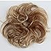 CAISHA 100% HUMAN HAIR Scrunchie Hair Piece Updo Braid Hair Scrunchy Messy Bun Red Blonde Mix H312m