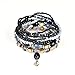 Starshiny Bohemian Beads Multi Strand Textured Stackable Bangle Bracelet Set