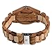 Maui Kool Wooden Watch Lahaina Collection for Men Women Unisex Analog Wood Watch Bamboo Box (2A - Maple and Zebrawood)