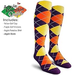 Argyle Paradise Outfit - Mens IIII: Purple Orange