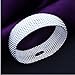IVYRISE Bracelet 925 Sterling Silver Jewelry Sideway Big Flat Link Chain Mesh Bangle Bracelet for Women