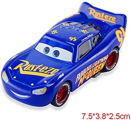 Diecasts & Toy Vehicles - Pixar Cars 2 3 Lightning McQueen Mater Jackson Storm Ramirez 1:55 Diecast Vehicle Metal Alloy Boy Kid Toys by Faxe - 1 PCs