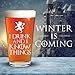 I Drink And I Know Things - Engraved Beer Glass - Game Of Thrones Inspired - 16oz Clear Pint Glass - Funny Gifts for Men and Women by Sandblast Creations