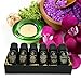 Aromatherapy Diffuser with Essential Oil Gift Set – Bundle with Smiley Daisy Best Ultrasonic Diffuser and 100% Pure Essential Oils – for Moms Dads and Kids (Hibiscus Brown w/Juju Aroma Gift Set)
