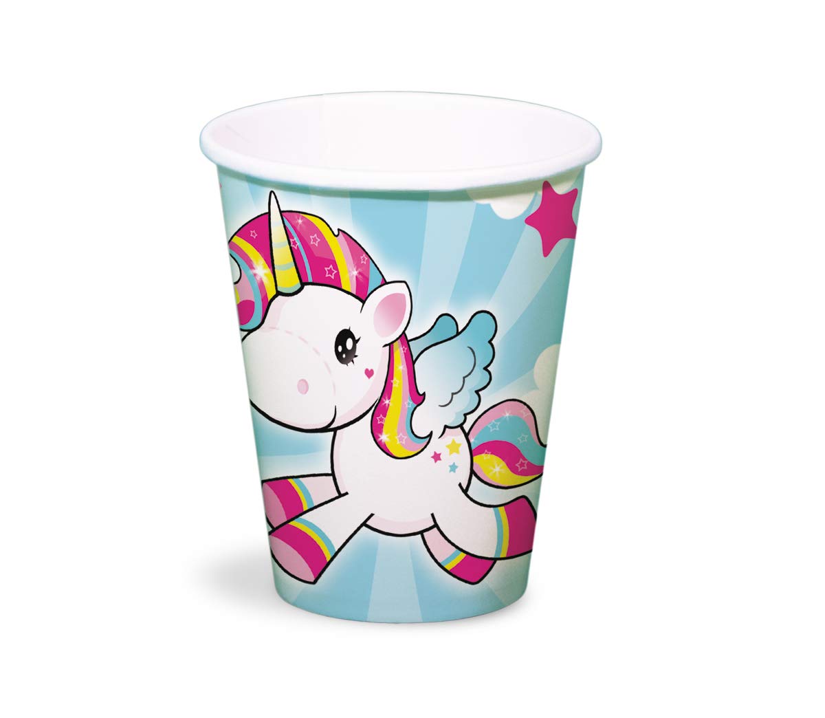 Folat - Unicorn Disposable Cups 250 ml - 8 Pieces