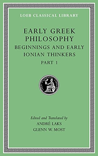 Early Greek Philosophy, Volume II: Beginnings and