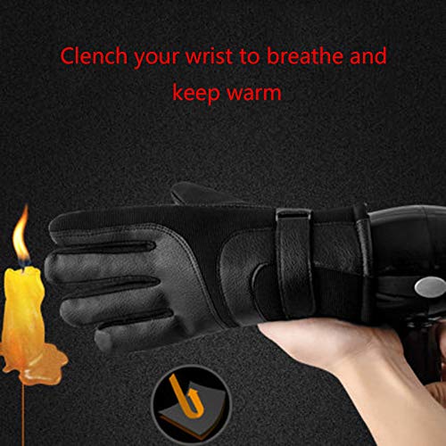 FUFU Fäustlinge Radfahrenhandschuhe, Winterlaufwerkscreenhandschuhe, Mountainbike Motorrad Angelhandschuhe (Color : Gray… – Bild 4