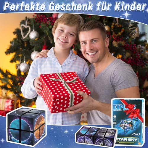 Toy from 7-11 Year-Old Boys: Gifts for 6-12 Year Olds, Boys/Girls, Infinity Cube, Magic Cube, Gift Ideas, Anti-Stress Cube, IQ Puzzle for Children, Adults