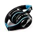 FARVOICE Bluetooth Headphones On Ear Stereo Wireless Headset Wireless Headphone Headset with Microphone for PC/Cell Phones/TV (Blue)thumb 1