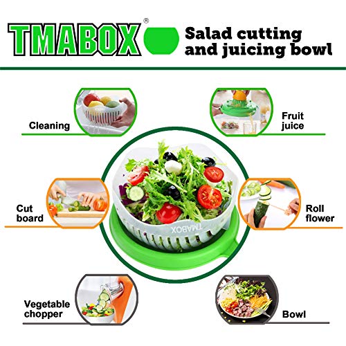 Salad Cutter Bowl,Fruit Vegetable Cut Set,Upgraded Juice Making and Salad Make,Salad Chopper Bowl Fresh Salad Slicer FDA-Approved