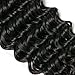 Perstar Hair 8A Grade Uprocessed Brazilian virgin hair 4 Bundles Deep Wave Vigin Hair Remy Human Hair Extension Natural Color (20 22 24 26, Natural Color)