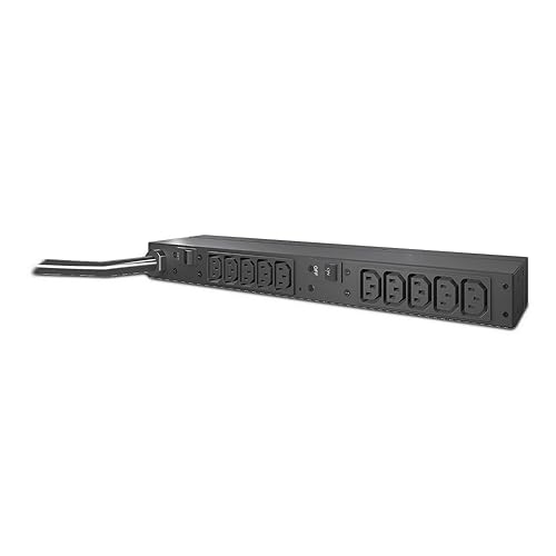 APC Rack Mount PDU, Basic 200V-230V/30A, (10) Outlets, 1U Horizontal ...