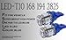 ABL x2 Hyper Blue T10 168 920 921 5LED Super Bright 5-SMD LED Bulbs