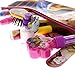 Townley Girl Disney Beauty and The Beast Cosmetic Set, Nail Polish, Lip Gloss, Glitter Spray, Brush, Mirror & Bag