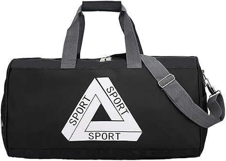 Amazon Co Jp フィットネスバッグ 男性と女性のワークアウトバッグメンズジムバッグ用パーソナリティスポーツダッフルスポーツジムバッグ 荷物袋 Color Black Size 48x22x27cm ホーム キッチン