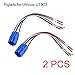 NOT FIT U19D1, 19mm Pigtail, Wire Connector, Socket Plug for U19C3 Push Button Switch (Pack of 2)