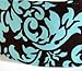 Bohemian Dandy Damask Soft Fabric Headband Hot CocoaTurquoise Cloth Headwrap