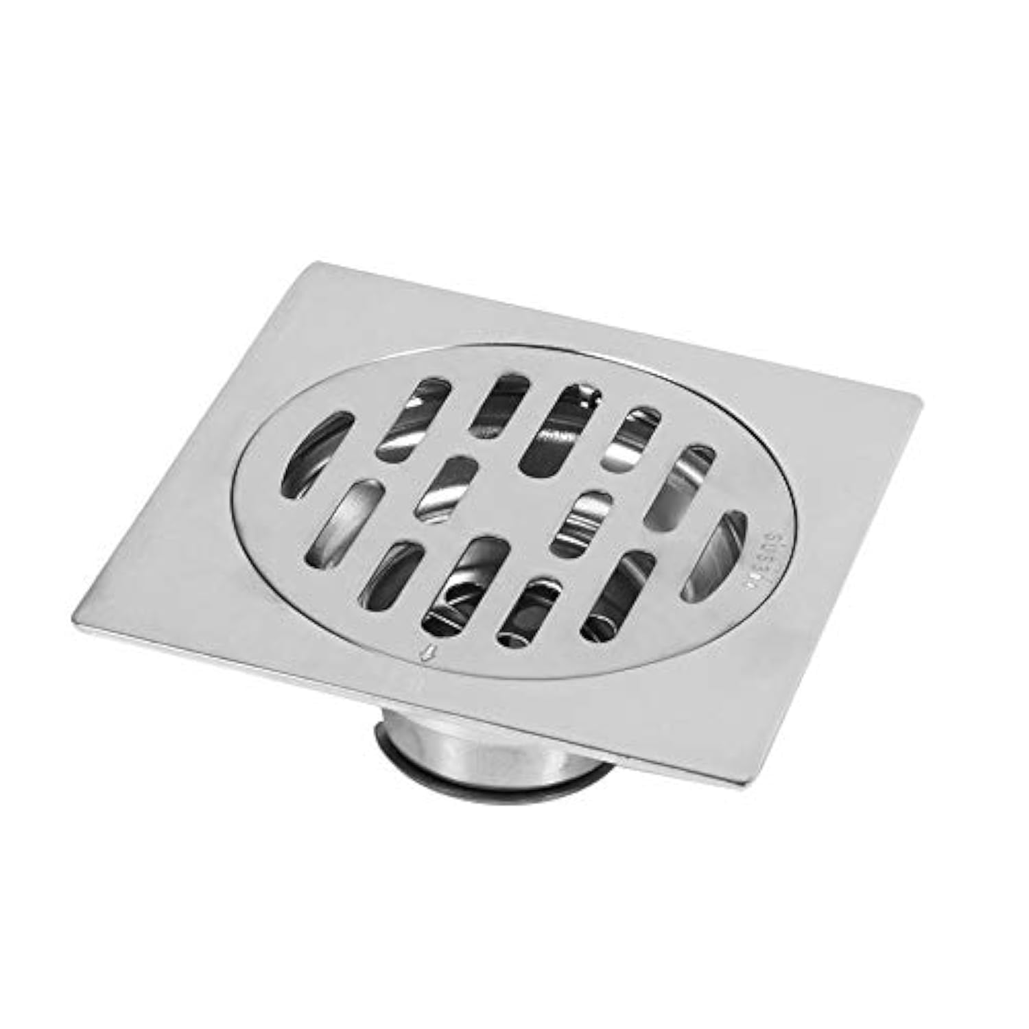 304 Stainless Steel Square Floor Drain Shower Drainer Insert Anti-Odor for Bathroom Toilet Kitchen 100x100mm