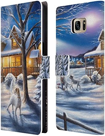 Official Chuck Black Welcome Home Cabin Leather Book Wallet Case Cover For Samsung Galaxy S7 edge