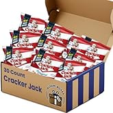 Cracker Jacks Bulk Caramel Popcorn and Peanut Snack Packs &ndash; 30 Count 1.25 oz. Individually Wrapped Sweet and Salty Popcorn Bags &ndash; Bulk Snack Box Assembled by Bussin Boxes