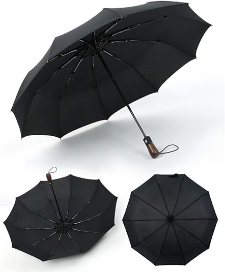 Ombrello Trasparente Automatico A Cupola - Per Pioggia, Matrimoni, Foto, Con Maniglia A Gancio - Foto 8