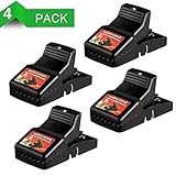 Mouse Traps,Rat/Mice Snap Traps,Kill Mouse Quickly,Sensitive Reusable & safe for human(4 PACK)