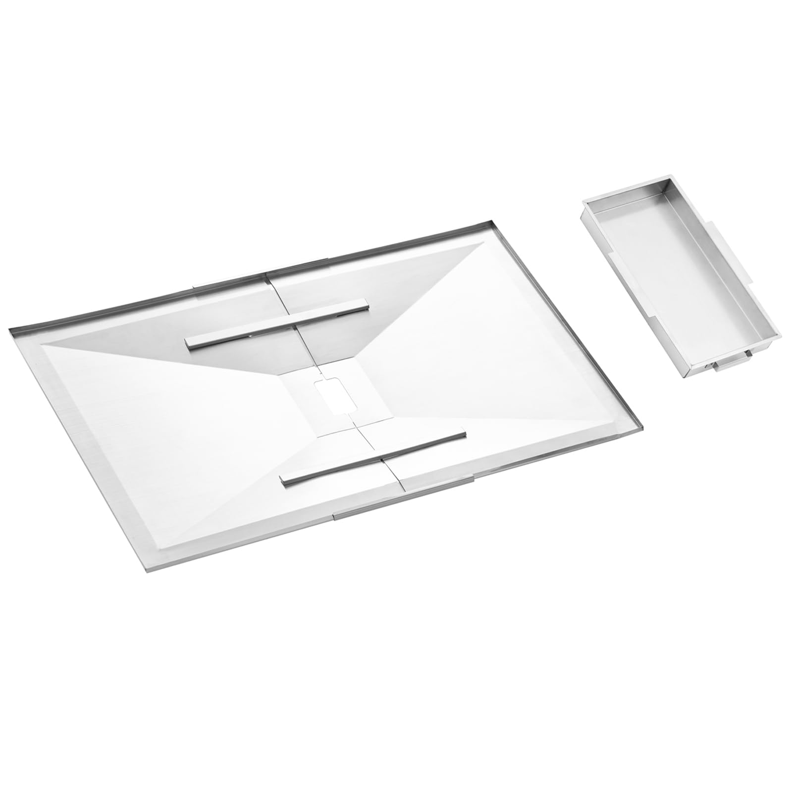 Photo 1 of Adjustable Grease Tray for Kenmore Grill Replacement Parts 4 Burner 146.34611410 146.10016510 PG-40406SOL Drip Tray 146.34611411 146.16198211 Drip Pan with Catch Pan Landmann Grill Parts 42224