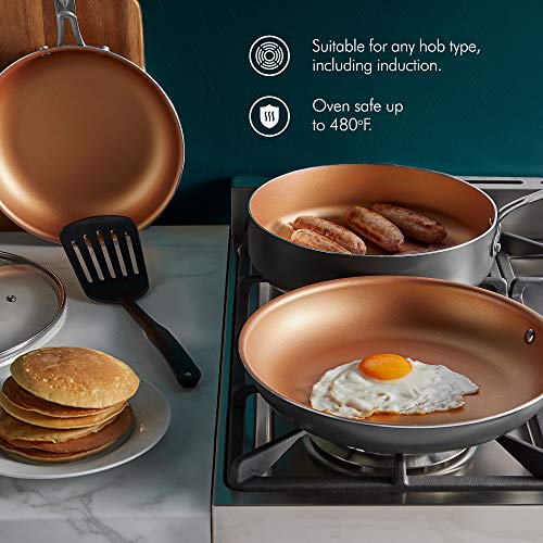 VonShef Non Stick Frying Pan Set 8”, 10” & 11” Aluminum Skillets