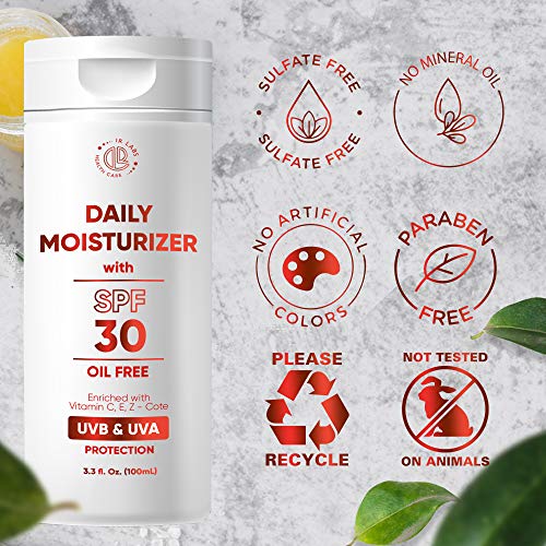 Every Day Moisturizer for Face and Neck with SPF30, Enriched with Vitamin C&E and Z - Cote, Lightly Hydrate Your Skin, Providing Protection From the Sun and Free Radical Damage, For All Skin Types