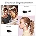 True Wireless Earbuds, Bluetooth 5.0 Headphones Noise Cancelling with Dual Microphones, TWS in Ear Earphones with Charging Case Mini Invisible Earpieces Binaural Stereo for Sports Running Workout Gym
