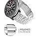 Fintie Bands Compatible with Samsung Galaxy Watch 3 45mm / Galaxy Watch 46mm / Gear S3 Frontier and Classic, 22mm Solid Stainless Steel Metal Bracelet Strap Replacement Wrist Band