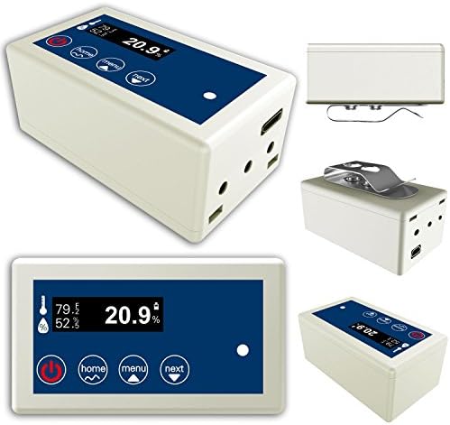 Oxygen Tester Portable Oxygen(O2) Detector Oxygen O2 OLED Display Tester Gas Detector Monitor