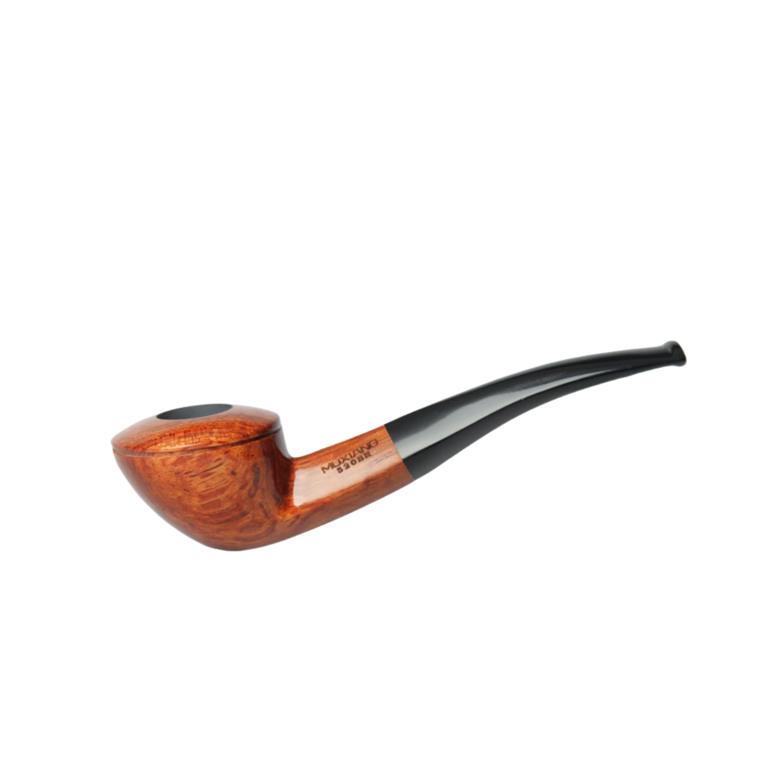 MUXIANG Classic Little Bending Rosewood Tobacco Pipe with 3mm metal filter 10 Cleaning Tools