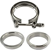 3 Inch 3.0" V Band Clamp Stainless Steel with Flange Male Female Mild Steel