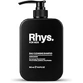Rhys Men&rsquo;s Sandalwood Shampoo &ndash; Hydrating Shampoo for Men, Sulfate Free Shampoo for Dry &amp; Damaged Hair, Daily Moisturizing Hair Cleanser, Paraben Free &ndash; 16.9 fl oz