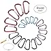 Carabiner Clip Aluminum D-Ring Spring Loaded Gate Small Keychain Carabiner Clip Set for Outdoor Camping 4 Different Sizes Assorted Colors Pack of 20