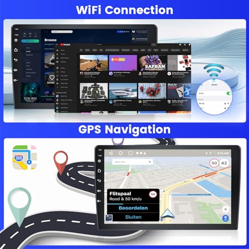 Inefala Radio for Renault Master 2019-2022 Android 15 (2+64G) with Wireless Carplay and Android Auto, 10.1'' Touch Screen Stereo Radio with Bluetooth 26UI EQ GPS FM/RDS SWC AHD Reverse Camera