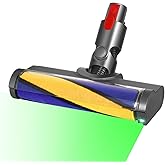 FUNTECK LED Soft Roller Cleaner Head Compatible with V15 V11 V10 V8 V7 Vacuum Cleaners, Illuminating Hidden Dust and Debris a