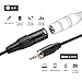 CableCreation 3.5mm to XLR, 3 Feet 3.5mm (1/8 Inch) TRS Stereo Male to XLR Male Cable Compatible with iPhone, iPod, Tablet,Laptop and More.Black