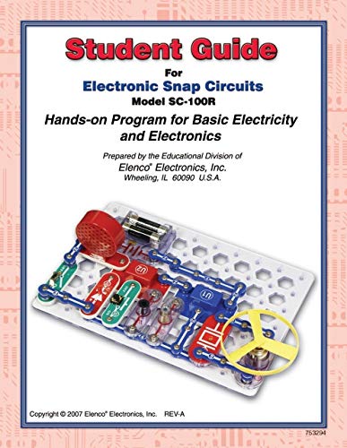 Amazon Com Elenco 753294 Snap Circuits Student Guide For Sc 100r Sc 100 50 Pcs Industrial Scientific