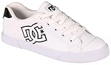 DC Women's Chelsea Skate Shoe, White, 7.5
