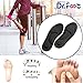 Dr. Foot's Arch Support Insoles, Help Against Plantar Fasciitis, Metatarsal and Heel Pain, Diabetic Anti-Sweat Foam Comfortable Insoles for Shock Absorption(M | 5~9 US Women's, Black)