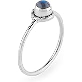 Artisanjewels 925 Sterling Silver Designer Ring | Natural Gemstones & Polished Stones | Handmade Bohemain Jewelry| Healing Crystals | Birthday Elegant Promise Ring Christmas Gift for Women