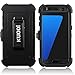 Galaxy S7 Edge Case,Samsung Galaxy S7 Edge Case,Kuool Heavy Duty Rugged Scratch Resistant Shockproof Max Protective with Belt Clip & Built-in Screen Protector Case for Galaxy S7 Edge (Black)