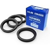 WHEEL CONNECT Hub Centric Rings, 106 to 78.1, Set of 4, ABS Plastic Hubrings, O.D:106 (106.1) - I.D:78.1mm.