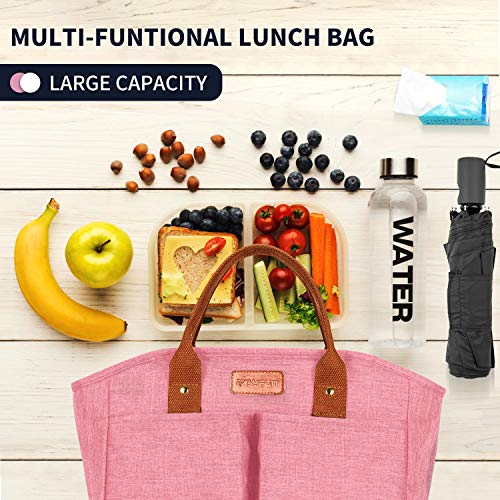 Lunch Bags for Women Insulated Fashionable Lunch Box Large Adult Lunch Bag for Work - Thumbnail 4